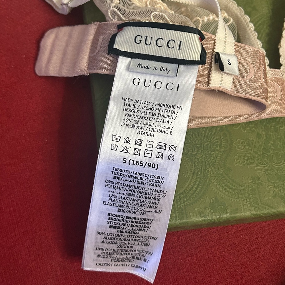 Gucci Women's tulle monogram  Bra Set NWOT - Picture 7 of 9